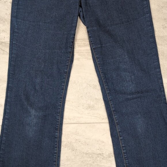 NYDJ Modern Bootcut Jeans Studded Pockets Dark Wash Slimming Denim Lift Tuck - Picture 4 of 15